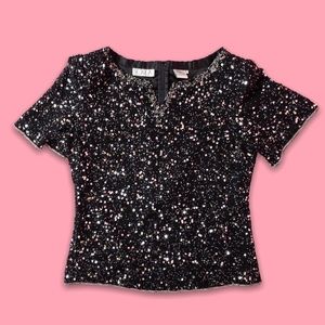 Black Beaded Top